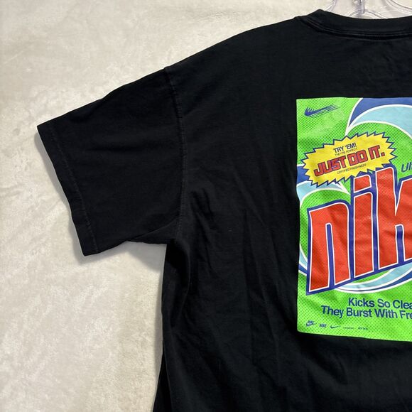 Nike Ultra Drip Tee T Shirt Detergent Graphic Short Sleeve Black Men's Large - Picture 8 of 13